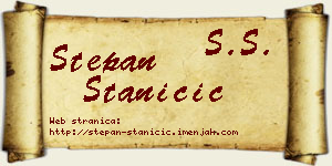 Stepan Staničić vizit kartica